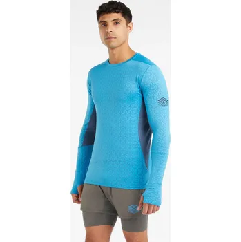 Pánské tričko pánské funkční tričko UMBRO - MALIBU/BERING - L (Umbro Pro Training Elite LS Running Top Mens)