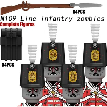 Stavebnice LEGO Komponenty k vojenské stavebnici | styl Lego - N109-4PCS