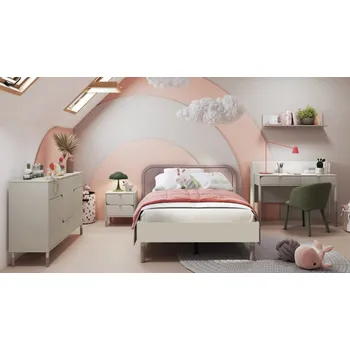 Psací stůl Nábytek do študentského pokoje Harmony II, Barva: kašmír / kašmír + hnědá + Solo 253 MIRJAN 5903211341656