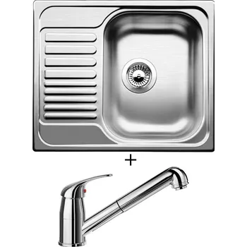 Nerezový dřez Nerezový dřez SET Blanco TIPO 45 S Mini nerez přírodní lesk 516524 + Blanco DARAS-S chrom 517731