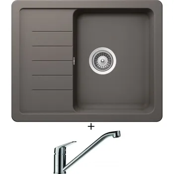 Granitový dřez Granitový dřez SET Schock TOLEDO D-100XS Silverstone + Schock EVINAS 577000 nerez