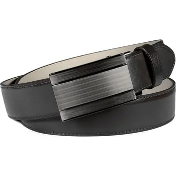 Módní doplněk Pánský kožený společenský opasek Penny Belts Noel černý Délka: 95 cm