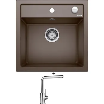 Granitový dřez Granitový dřez SET Blanco DALAGO 5 kávová s excentrem 518529 + Blanco MILA chrom 519414