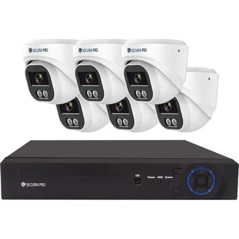 Securia Pro IP kamerový systém NVR6CHV4S-W DOME smart, bílý Pevný disk: 4TB