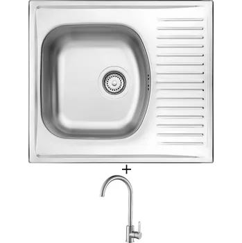 Nerezový dřez Nerezový dřez SET Deante TECHNO ZMU 0113 nerez + Laveo BONA BAB 268D nerez