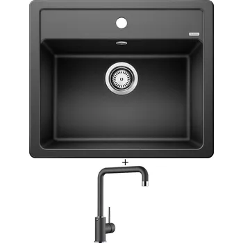 Kuchyňský dřez Granitový dřez SET Blanco LEGRA 6 antracit 523332 + Blanco MILI antracit 523103
