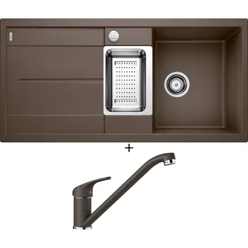 Granitový dřez Granitový dřez SET Blanco METRA 6 S kávová s excentrem 515045 + Blanco DARAS kávová 517729