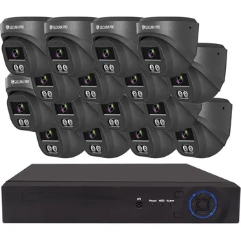 Securia Pro IP kamerový systém NVR16CHV4S-B DOME smart, černý Pevný disk: 2TB