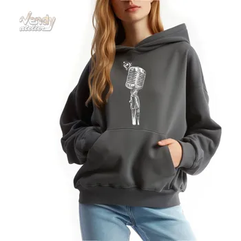 Pánská mikina Mikina - mikrofon Barva: Purpurová (40), Velikost: XS, Střih: Dámské