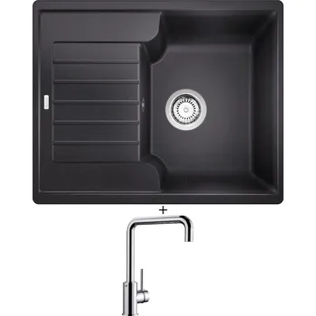 Granitový dřez Granitový dřez SET Blanco ZIA 40 S antracit 516918 + Blanco MILI chrom 519413