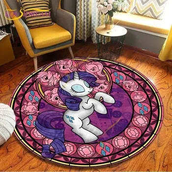 Koberec Kulatý koberec s motivem jednorožce - 9,80 cm