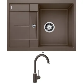 Granitový dřez SET Blanco METRA 45 S Compact kávová 519570 + Blanco MIDA kávová 519423
