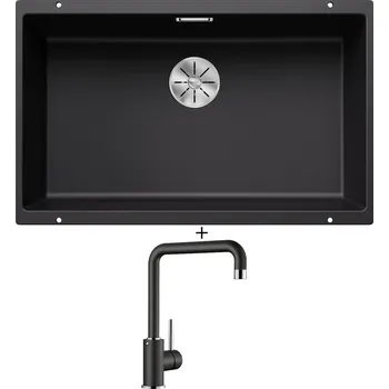 Dřez pod desku SET Blanco SUBLINE 700 U černá 526001 + Blanco MILI černá 526159