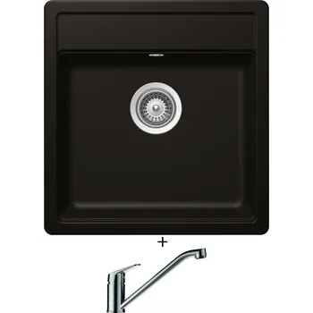 Granitový dřez Granitový dřez SET Schock MONO N-100S Night + Schock EVINAS 577000 nerez