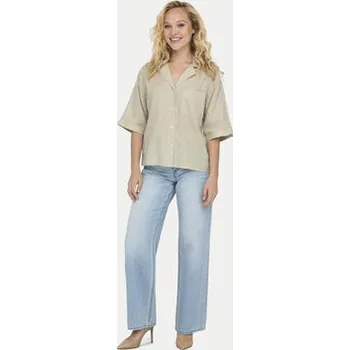 Pánská košile ONLY Košile Tokyo 15314215 Šedá Regular Fit M