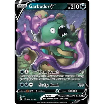 Volný čas Pokémon Garbodor V 100/203 - Evolving Skies