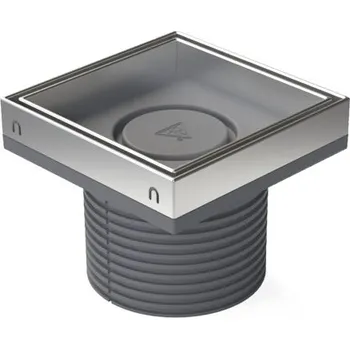 Odvodňovací žlab ND-Nástavec nerez. 150x150mm pro keramiku komplet