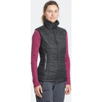 Pánská vesta FORCLAZ Dámská turistická prošívaná vesta MT 100 S ČERNÁ