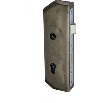 Dveřní kování kazeta se zámkem KZK225 - kazeta 260 x 80 x 40 mm, rozteč zámku 90 mm, na profil 40 x 30 mm