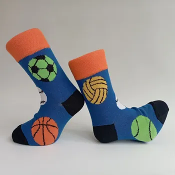 Dětské ponožky bavlněné Trepon Míče modré