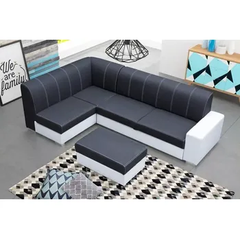 Sedací souprava Sedací souprava Rest černá/bílá - LEVÁ - doprava zdarma - SLEVA 3% s kodem radost25