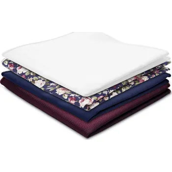 Látkový kapesník Květinová sada kapesníčků do saka - Trendhim