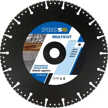 Řezný kotouč Kotouč řezný diamantový PRO5 MULTICUT zásahový multifunkční 230 mm
