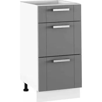 Kuchyňská linka Spodní skříňka JULIA TYP 53 – tmavě šedá/bílá - SLEVA 3% s kodem radost25