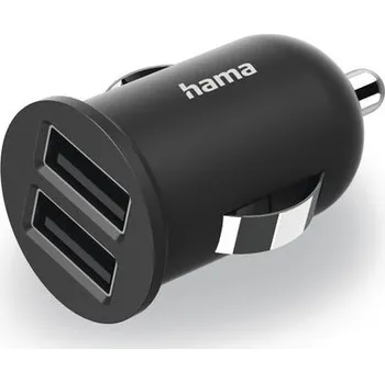 Hama USB nabíječka do vozidla, 2x USB-A, 2,4 A (12 W)