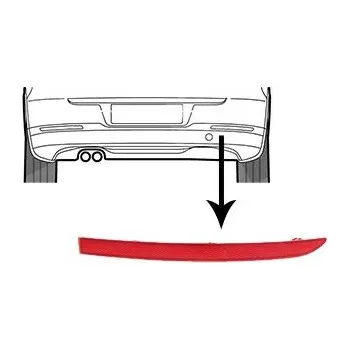Příslušenství osvětlení automobilu odrazka do zadniho narazniku, P