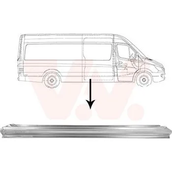 Prah karosérie Nástupní panel VAN WEZEL 5862110