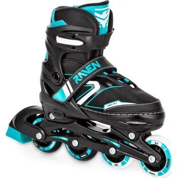 Kolečkové brusle Kolečkové brusle Raven Helixi Black/Mint svítící kola LED Velikost bruslí: EU 30-33