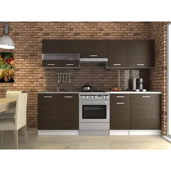 Kuchyňská linka Kuchyňská linka Luigi III 180/240 wenge - doprava zdarma - SLEVA 3% s kodem radost25