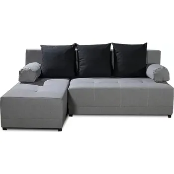 Sedací souprava Sedací souprava MEXX L - šedá / polštáře černé - doprava zdarma - SLEVA 3% s kodem radost25