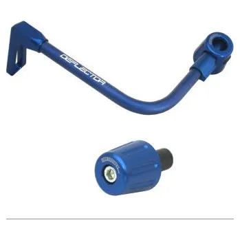 Lever guard ACCOSSATO with blue hose and joint left, aluminium DE005-022-TP-16