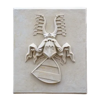 Zahradní dekorace ZahradniDekorace zahradní dekorace na zeď - Erb - helmice, výška 74 cm, 45 kg