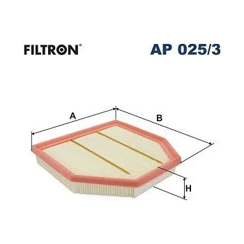 Vzduchový filtr Vzduchový filtr FILTRON AP 025/3