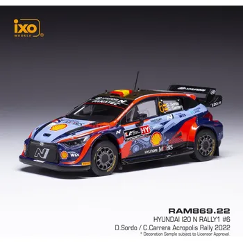 autíčko Hyundai i20 N Rally1 - Acropolis Rally 2022 #6 Sordo - Carrera 1:43 IXO
