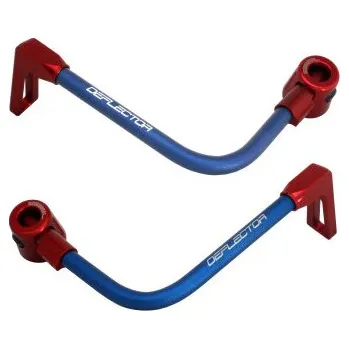 Lever guard ACCOSSATO with blue hose and joint right + left , aluminium DE003-024-TP-16