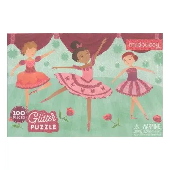Dětské zboží Glitter Puzzle:Ballerinas/Puzzle s glitry: Baletky (100 dílků)