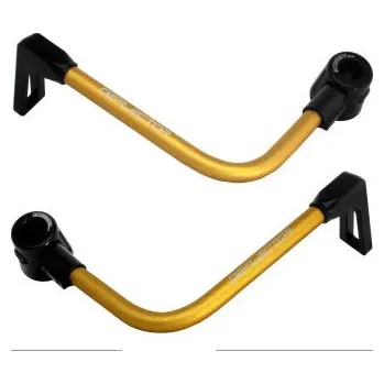 Lever guard ACCOSSATO with gold hose and joint right + left , aluminium DE003-035-TP-16