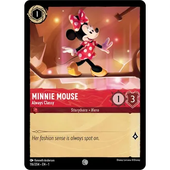 Sběratelská karetní hra 1ST 116/204 MINNIE MOUSE - Always Classy - The First Chapter Verze: NORMAL