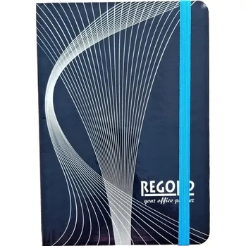 Zápisník Záznamová kniha A5, tvrdé desky, 96 listů. bez linek, modrá,1009640