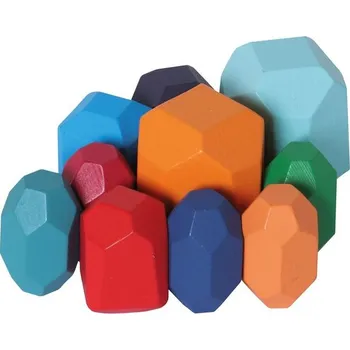 Hlavolam Balance - dřevěné kameny