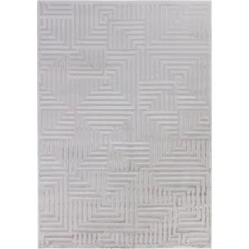 Koberec Vopi Kusový koberec Sahara 1114 silver (Varianta: 160 x 230 cm-SLEVA 1 KUS)