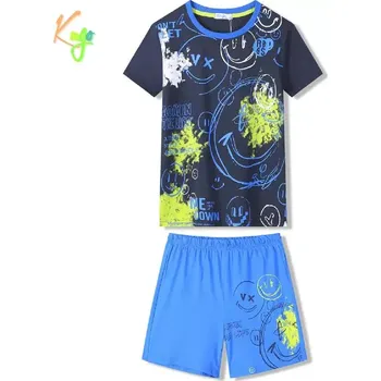 Chlapecké pyžamo Chlapecké letní pyžamo Kugo WT7316, tmavě modré