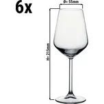 G.Gastro (6 Kusů) Sklenice na víno - ALLEGRA - 350 ml - transparentní