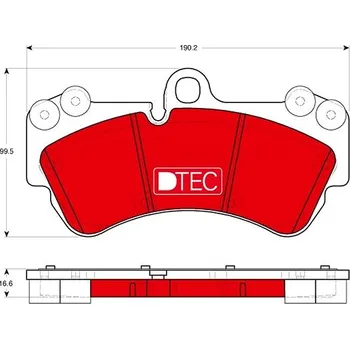 Brzdový systém TRW Brzdové destičky GDB1720DTE