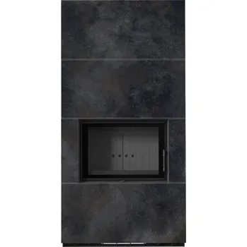 Krbová vložka KRATKI FLOKI BOX 8 kW OSSIDO NERO - modulový krb