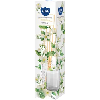Aroma difuzér BISPOL-AURA Vonný difuzér Kvetoucí jasmín - sklo 45ml